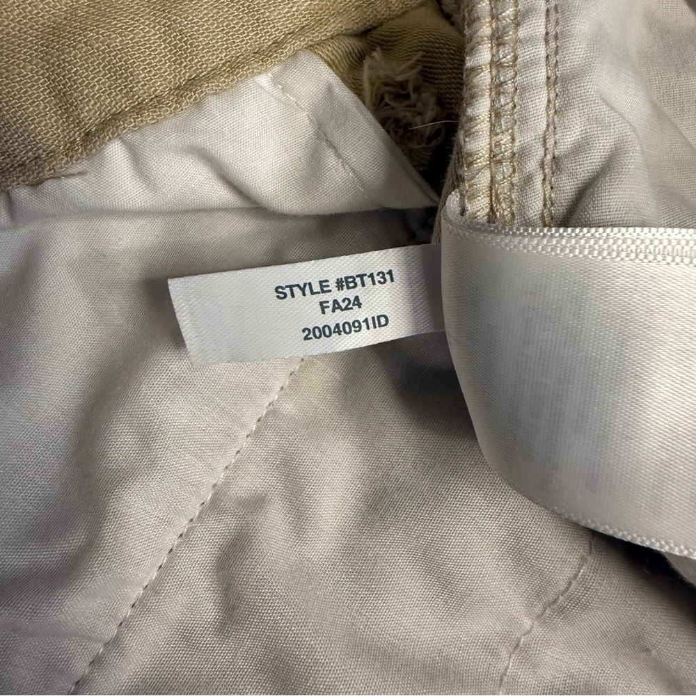 J Crew Cropped Pants Womens 6 Petite Tan Khaki Cotton Patch Pocket - Picture 9 of 9